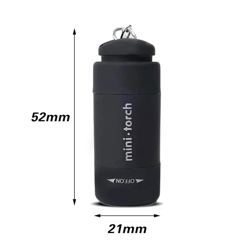 Led micro Pocket Flashlight portable USB rechargeable Keychain Flashlight waterproof Home Outdoor Hiking Camping Flashlight
